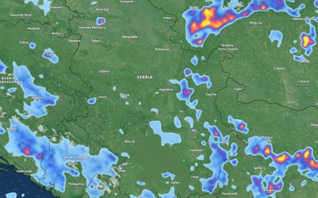 Padavine i trenutne temperature vazduha Padavine i trenutne temperature vazduha