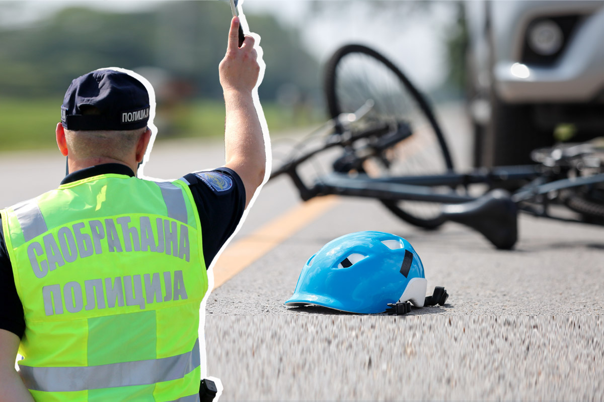 Užas na putu Ruma-Kraljevci: Poginuo biciklista kada ga je udario automobil