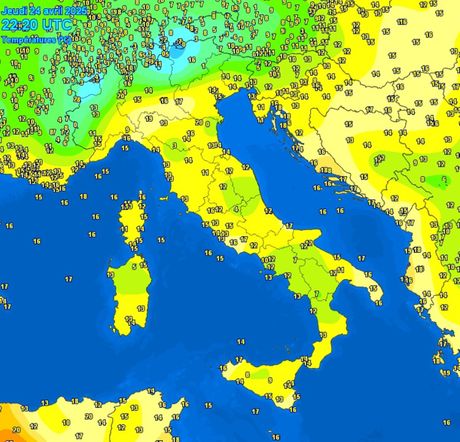 Trenutne temperature vazduha Trenutne temperature vazduha