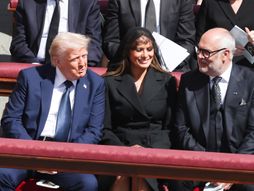 Melanija Tramp, sahrana pape Franje