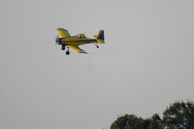 Prskanje komaraca iz aviona