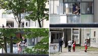 Izašao je na terasu, drži nož! Snimak muškarca koji preti krvoprolićem u Rakovici: Tu su mu roditelji, plaču!