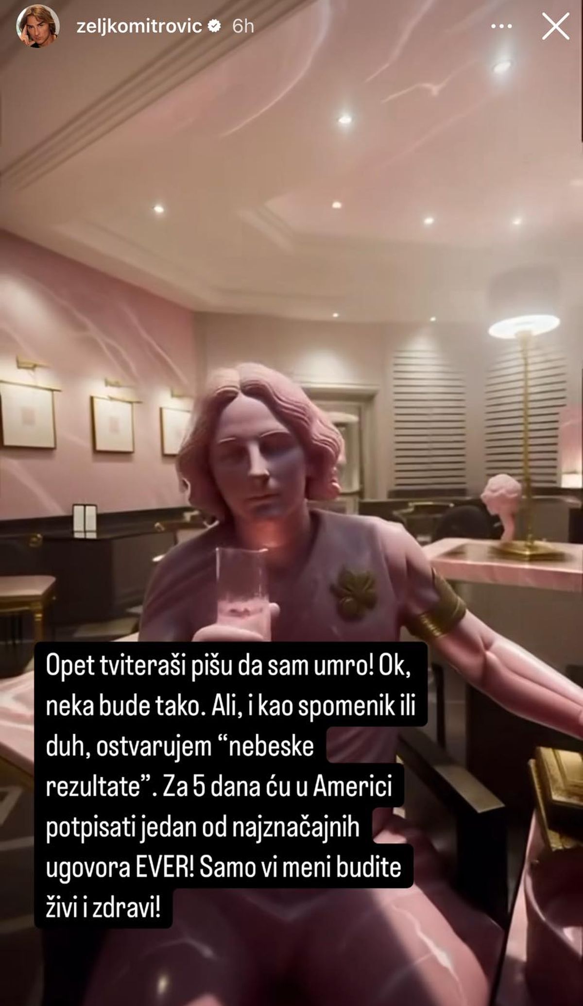 "Od jutros smo bogatiji za..." Željko Mitrović objavio radosnu vest iz svoje palate, podelio i snimak