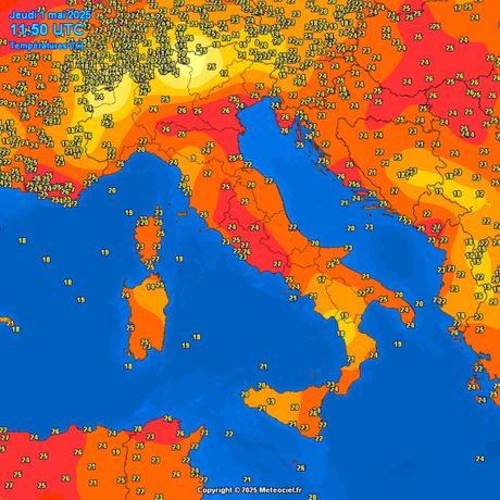 Trenutne temperature vazduha Trenutne temperature vazduha