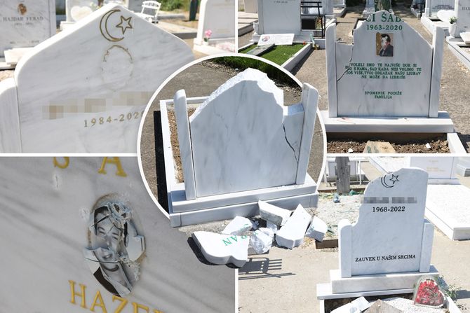 Groblje Lešće, Oštećeni spomenici Groblje Lešće, Oštećeni spomenici