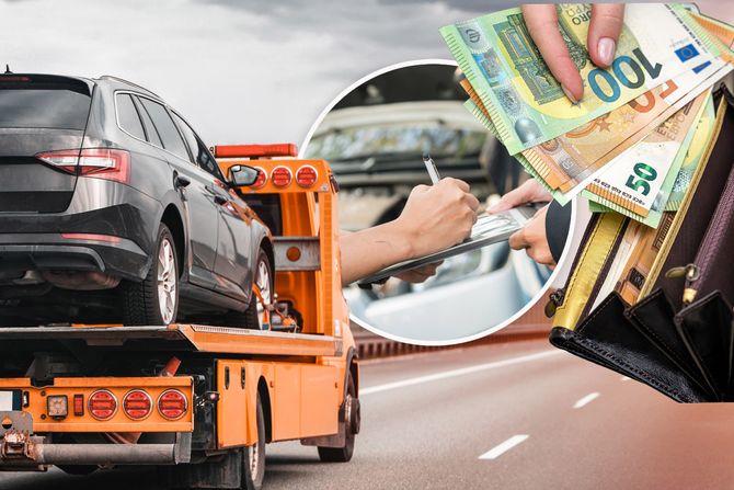 Auto, Pauk, kazna, novac Auto, Pauk, kazna, novac