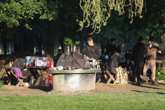 Prvi maj, Praznik rada, Roštiljanje na Adi i Košutnjaku Prvi maj, Praznik rada, Roštiljanje na Adi i Košutnjaku