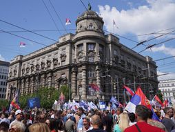 Vlada Srbije, studenti, skindikati, protest