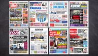 NASLOVNE STRANE SUTRAŠNJIH NOVINA: Prelistavanje štampe za subotu, 3. maj 2025. godine