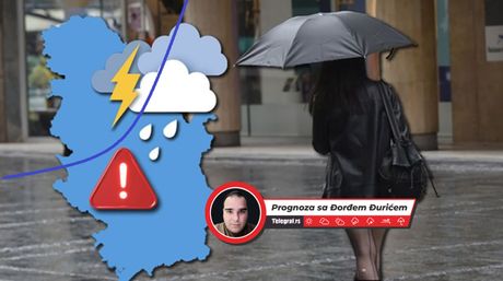 Vremenska prognoza kiša, grmljavina