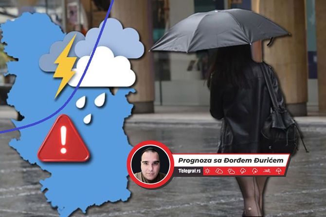 Vremenska prognoza kiša, grmljavina Vremenska prognoza kiša, grmljavina