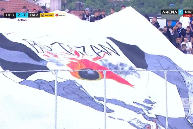 FK Novi Pazar, FK Partizan, Koreografija FK Novi Pazar, FK Partizan, Koreografija