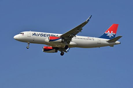 Air Serbia Airbus A320 sharklets YU-APO Air Serbia Airbus A320 sharklets YU-APO
