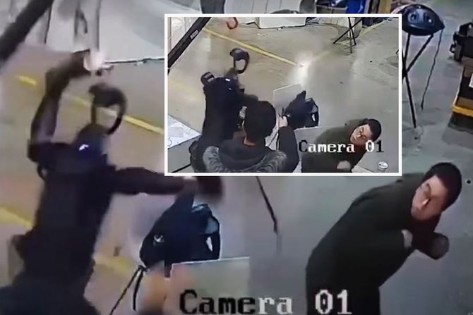 Robot napada čoveka