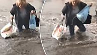 Bujica oborila ženu u Mladenovcu: Dramatične scene kod glavne autobuske stanice