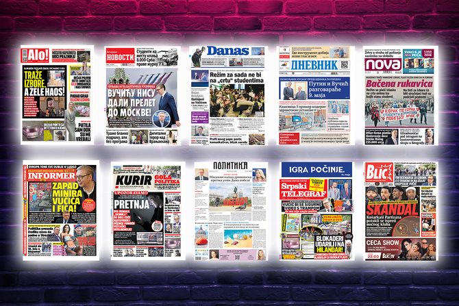 Prelistavanje pregled štampe naslovne strane novine Fičer Prelistavanje pregled štampe naslovne strane novine Fičer