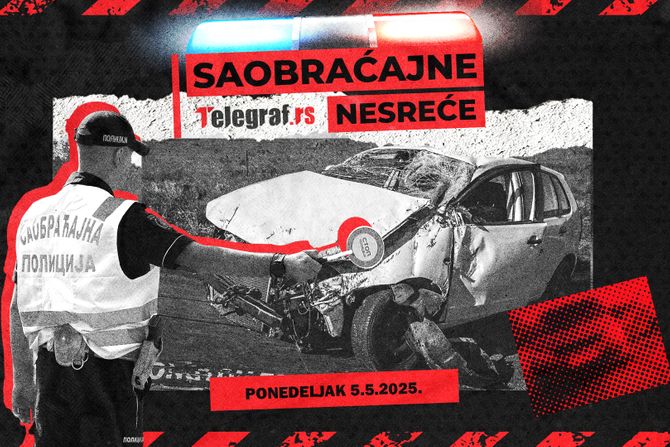 Saobraćajne nesreće za ponedeljak 5.5.2025. Saobraćajne nesreće za ponedeljak 5.5.2025.