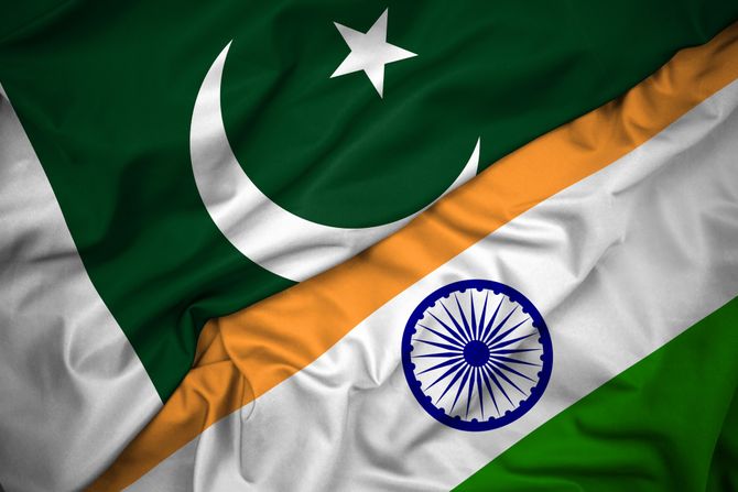 Indija Pakistan rat zastava zastave Indija Pakistan rat zastava zastave