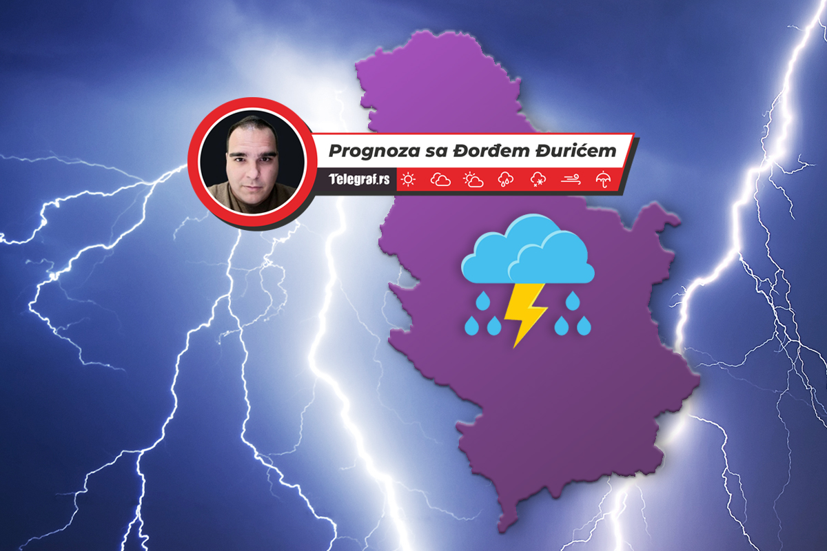 Pljuskovi sa grmljavinom danas očekuju ove delove Srbije, evo i kada