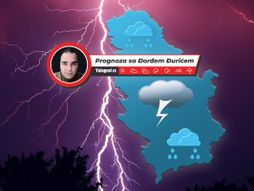 Vremenska prognoza pljuskovi kiša grmljavinaVremenska prognoza pljuskovi kiša grmljavina
