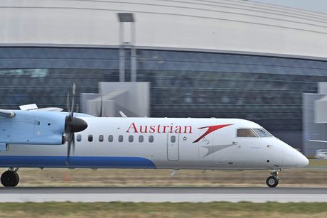 Austrian airlines bombardier q400 aerodrom zagreb zag