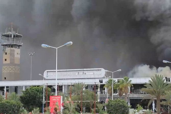 Aerodrom Sana bombardovanje Aerodrom Sana bombardovanje