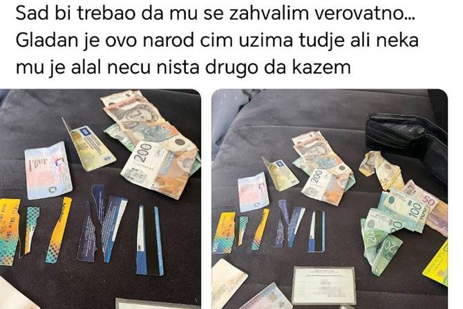 Ukradena dokumenta i pare Ukradena dokumenta i pare