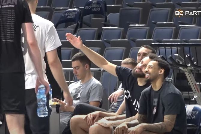 KK Partizan, Karlik Džons, Sterling Braun, Isak Bonga, Frenk Nilikina KK Partizan, Karlik Džons, Sterling Braun, Isak Bonga, Frenk Nilikina