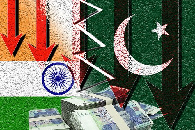 indija, pakistan, ekonomija, pad indija, pakistan, ekonomija, pad