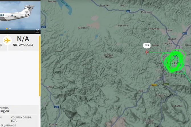 Avion ЕUFOR-a kruži iznad Banjaluke Avion ЕUFOR-a kruži iznad Banjaluke