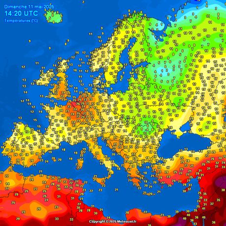 Trenutne temperature vazduha Trenutne temperature vazduha