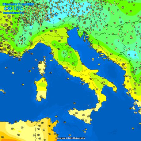 Minimalne temperature vazduha jutros u Srbiji Minimalne temperature vazduha jutros u Srbiji
