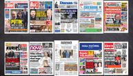NASLOVNE STRANE SUTRAŠNJIH NOVINA: Prelistavanje štampe za ponedeljak, 12. maj 2025. godine