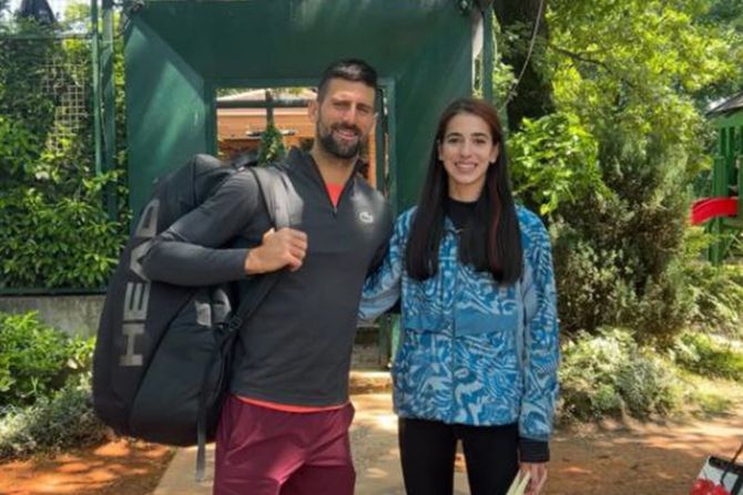 Novak Đoković i Tara Vučković Novak Đoković i Tara Vučković