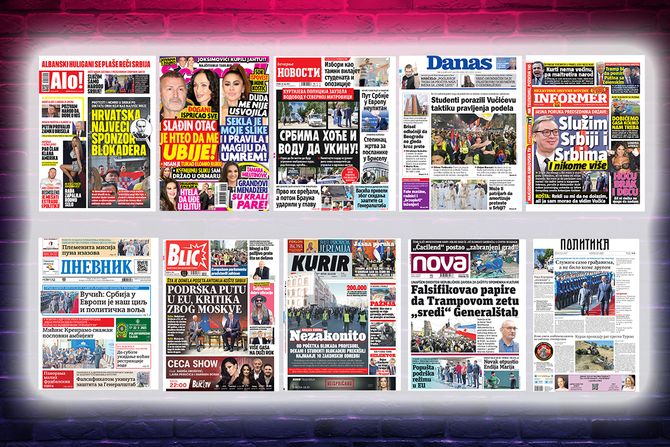 Prelistavanje pregled štampe naslovne strane novine Fičer Prelistavanje pregled štampe naslovne strane novine Fičer