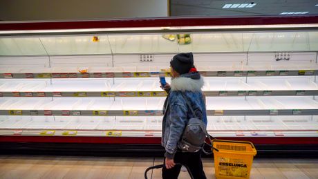 prazni rafovi, prodavnica