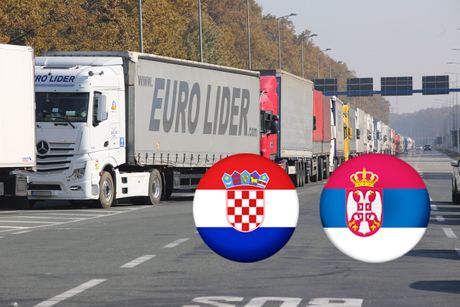 Srbija Hrvatska , Kamioni