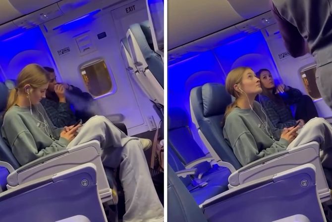 Pušila vejp u avionu Pušila vejp u avionu
