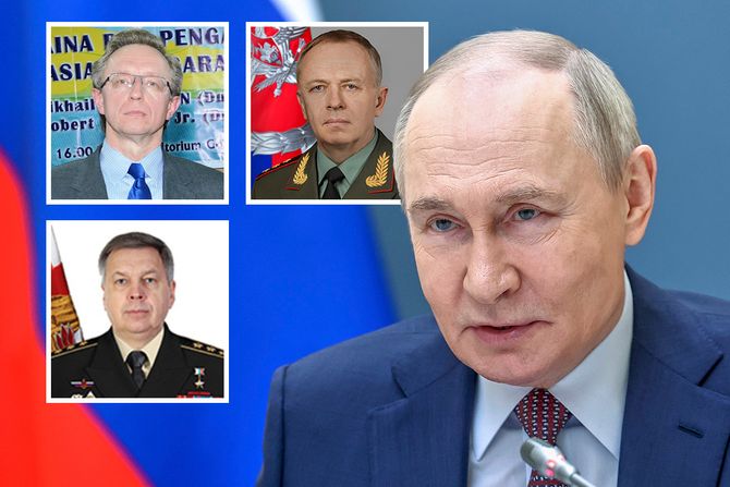 Vladimir Putin, Mihail Galuzin, Igor Kostjukov, Aleksandar Fomin Vladimir Putin, Mihail Galuzin, Igor Kostjukov, Aleksandar Fomin