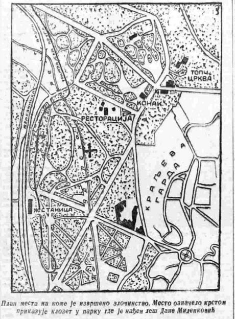 Dana Milenković, ubistvo, Topčider