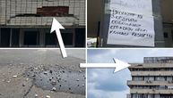 Jezivo upozorenje osvanulo na zgradi u Bulevaru Đinđića: Ovo radite na "sopstvenu odgovornost"