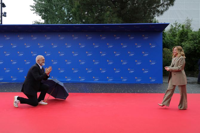 Edi Rama i Đorđa Meloni Edi Rama i Đorđa Meloni