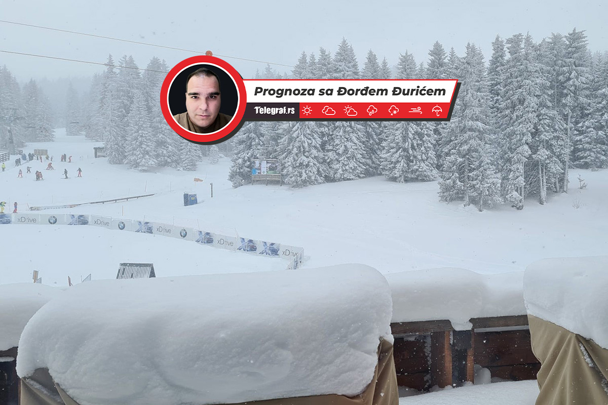 Vratila se ZIMA, pogledajte snimak! Sneg pada u ovom delu Srbije bez prestanka: Slede obilnije količine