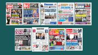 NASLOVNE STRANE SUTRAŠNJIH NOVINA: Prelistavanje štampe za utorak, 20. maj 2025. godine