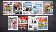 NASLOVNE STRANE SUTRAŠNJIH NOVINA: Prelistavanje štampe za četvrtak, 22. maj 2025. godine
