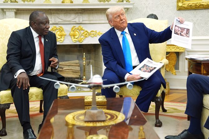 Siril Ramafosa i Donald Tramp Siril Ramafosa i Donald Tramp