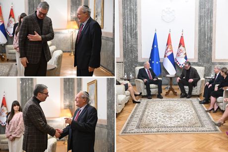 Aleksandar Vučić, direktor Centra „Simon Vizental“ Efraim Zurof