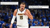 Ovako američki mediji pišu o MVP nagradi koju Jokić nije dobio: "Srbin skinut sa trona, sve je kao po skripti"