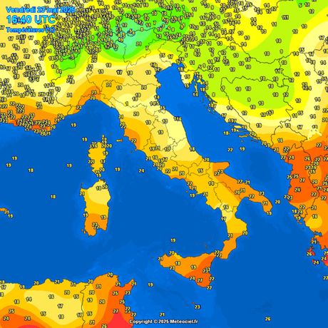 Temperature vazduha ovog poslepodneva Temperature vazduha ovog poslepodneva