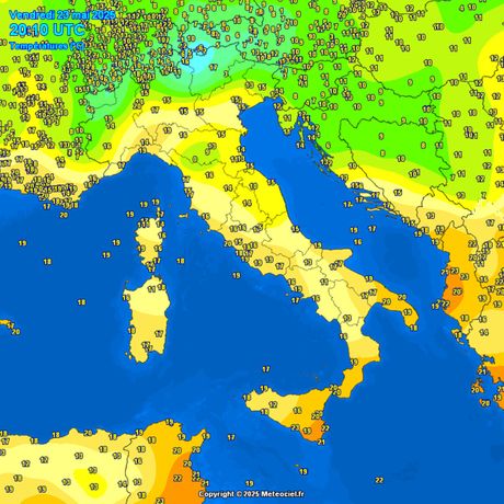Trenutne temperature Trenutne temperature